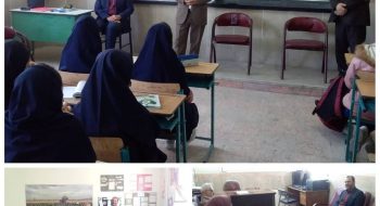 نشست صمیمی دکتر بغدادی فرماندار شهرستان نظرآباد با دانش آموزان دبیرستان شهید آوینی
